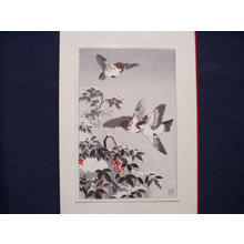 風光礼讃: Sparrows - Japanese Art Open Database