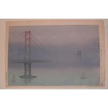 Tsuruoka Kakunen: Golden Gate Bridge in San Francisco - Japanese Art Open Database
