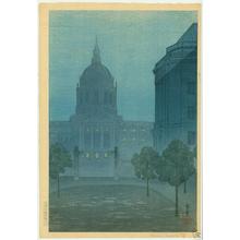 Tsuruoka Kakunen: View of City Hall in San Francisco - Japanese Art Open Database