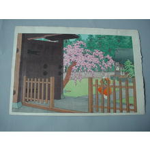 Unknown: Temple Gate in Spring - Japanese Art Open Database