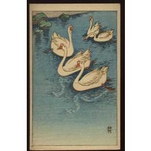 無款: Unknown - swans - Japanese Art Open Database