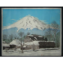 Urata Kanetaka: Village by Fuji in Winter - Japanese Art Open Database