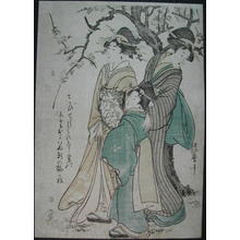 Kitagawa Utamaro: Viewing Plum Blossoms — 梅花見の図 - Japanese Art Open Database