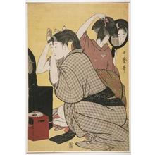 Kitagawa Utamaro: Dressing the Hair - Japanese Art Open Database