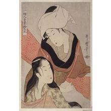 Kitagawa Utamaro: Cloth-stretcher - Japanese Art Open Database
