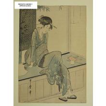 Kitagawa Utamaro: Unknown, Bijin in robe - Japanese Art Open Database