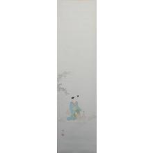 Watanabe Ikuharu: Pounding Silk — 砧打ち - Japanese Art Open Database