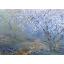 Yamada Baske: Cherry blossoms - Japanese Art Open Database