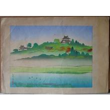Yamaguchi Hoshun: Hikone Castle - Japanese Art Open Database