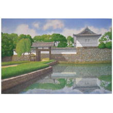 Yamaie Hisayuki: Summer at Otemon Gate - Imperial Palace — 大手門の夏（皇居 - Japanese Art Open Database