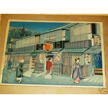 Yamamoto Tomokatsu: Hanamikoji Street - Japanese Art Open Database