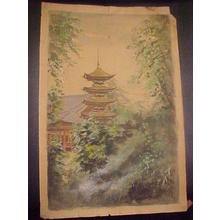 Yamanoi: Temple Pagoda - Japanese Art Open Database