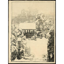 吉田博: Snow in Nakazato - Japanese Art Open Database