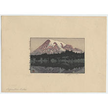 Yoshida Hiroshi: Reflection Lake (Mt. Rainier) - Japanese Art Open Database