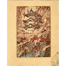 吉田博: Cherry and Castle - Japanese Art Open Database