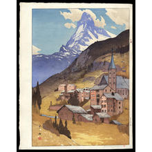 吉田博: Matterhorn - Day - Japanese Art Open Database