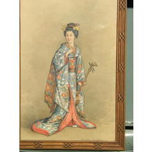 Yoshimatsu Goseda: Bijin and Shamisen - Japanese Art Open Database