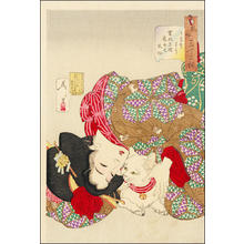 Tsukioka Yoshitoshi: Looking Tiresome - Japanese Art Open Database