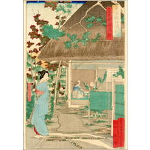 Tsukioka Yoshitoshi: Tagawaya at Daionji Temple — 大音寺前田川屋 - Japanese Art Open Database