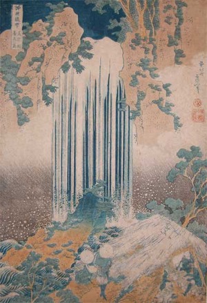 Katsushika Hokusai: Yoro Waterfall at Mino - Ronin Gallery