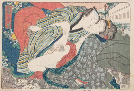 Utagawa Kunisada, 歌川国貞 (Kunisada)による浮世絵「Lover in Kasumigaseki」