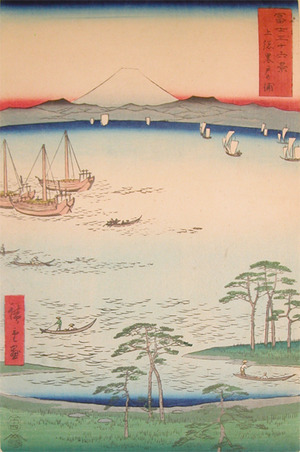 Utagawa Hiroshige: Kuroto-no Ura, Kazusa - Ronin Gallery