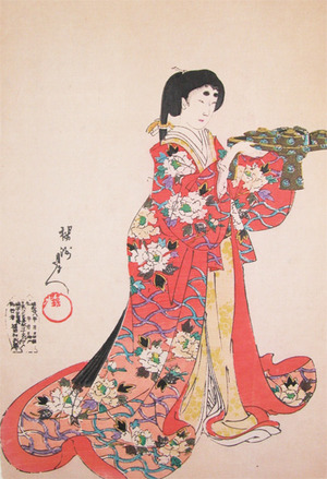 豊原周延: Woman of Chiyoda Castle - Ronin Gallery