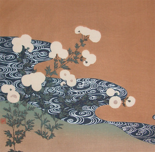 Tsukioka Kogyo: Flower and Stream - Ronin Gallery