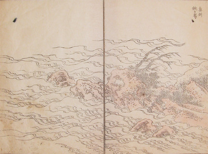 Katsushika Hokusai: Wave and Rock at Jagasaki - Ronin Gallery