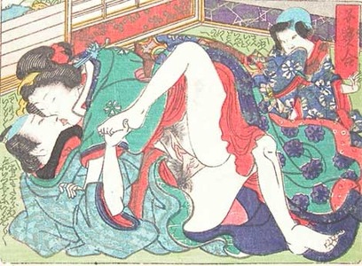 Utagawa Kunisada: Lovely Feet - Ronin Gallery