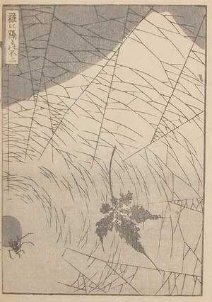 Katsushika Hokusai: Fuji Through a Web - Ronin Gallery