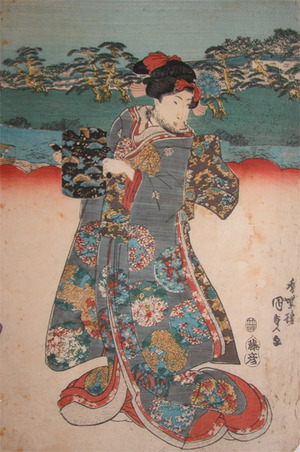 Utagawa Kunisada, 歌川国貞 (Kunisada)による浮世絵「Beautiful Woman」