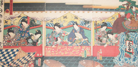 Utagawa Kunisada: Late Autumn - Ronin Gallery