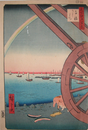 Utagawa Hiroshige: Ushimachi, Takanawa - Ronin Gallery