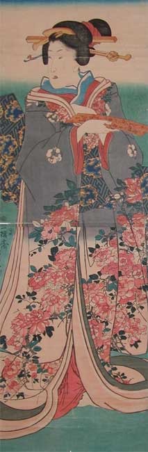 Utagawa Kunisada: Poem Card - Ronin Gallery