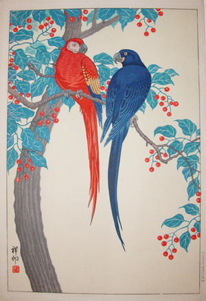 Shoson: Two Parrots - Ronin Gallery