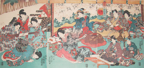 Utagawa Kunisada: January - Ronin Gallery