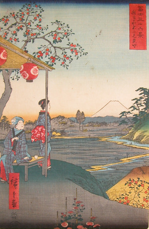 Utagawa Hiroshige: Zoshigaya, Edo - Ronin Gallery