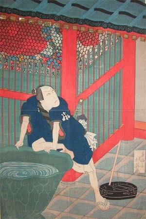 Hokuei: Kabuki Actor at the Nio Gate - Ronin Gallery