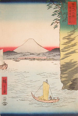Utagawa Hiroshige: Honmoku, Musashi - Ronin Gallery