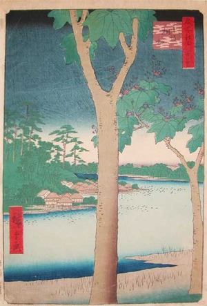 Japanese Print "Kiribatake, Akasaka" by Suzuki Hiroshige (Hiroshige)