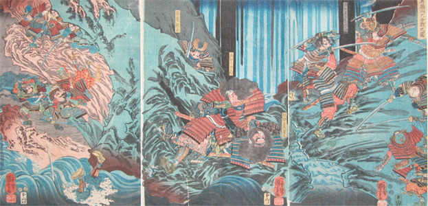 Utagawa Kuniyoshi: Battle of Mt. Ishibashi - Ronin Gallery