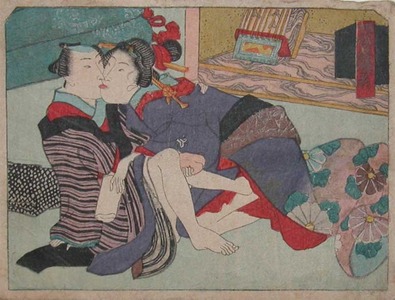 Utagawa Kunisada: French Kiss - Ronin Gallery