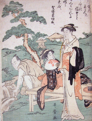 Kitagawa Utamaro: Cooling Off By the Stream - Ronin Gallery