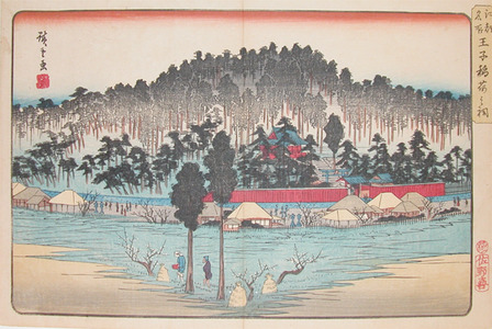 Utagawa Hiroshige: Inari Shrine at Oji - Ronin Gallery