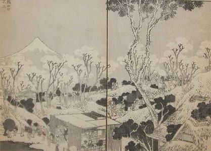 葛飾北斎: Fuji from the Sumida River - Ronin Gallery