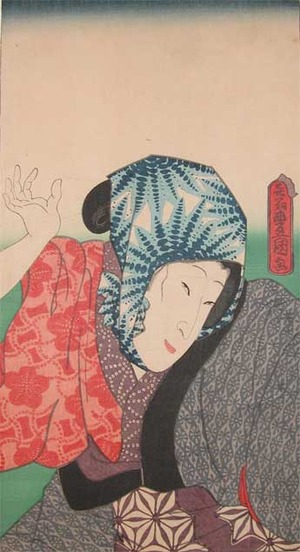 歌川国貞: Scene from Kabuki - Ronin Gallery