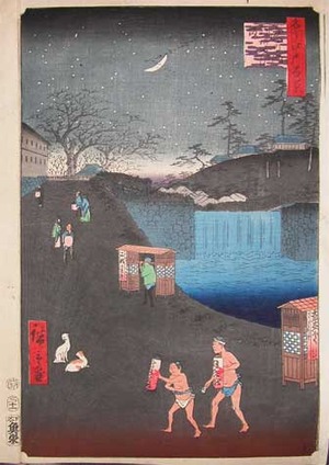 Utagawa Hiroshige: Outside Toranomon Gate - Ronin Gallery