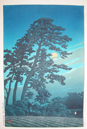 Kawase Hasui: Full Moon over Magome - Ronin Gallery