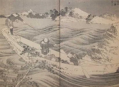 Katsushika Hokusai: Fuji and Yatsugatake in Shinshu - Ronin Gallery